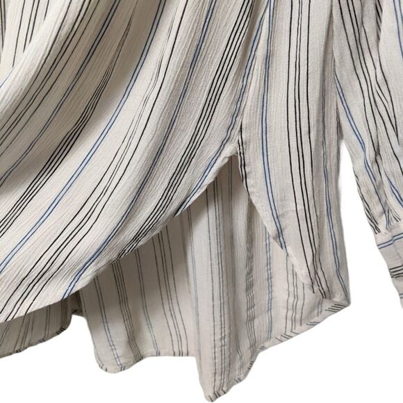 Anthropologie FLOREAT Northfork Striped Embroidered Boho Blouse S - Picture 5 of 9